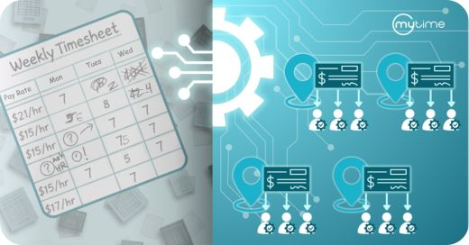 MyTime ADP Workforce Now integration automating payroll data from timesheets to employee pay across multiple service business locations.